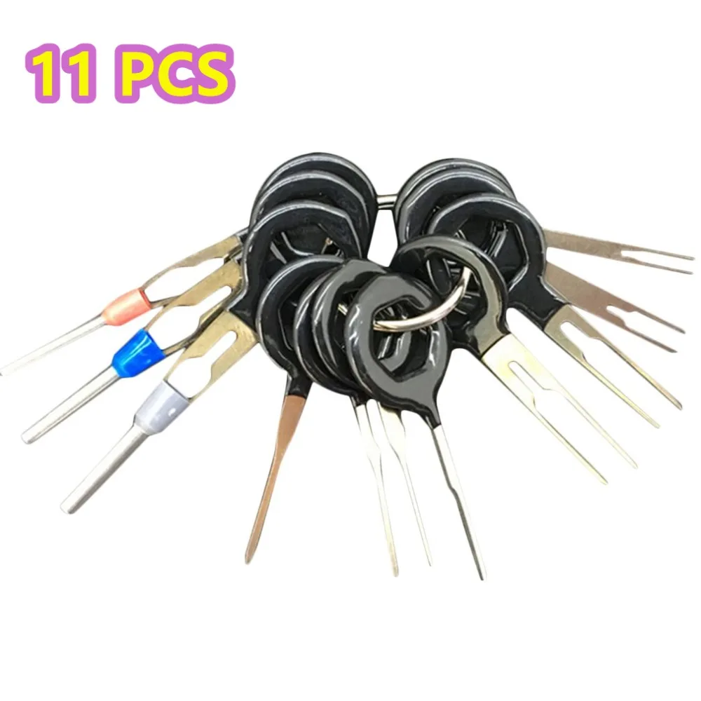 11/18/36/41pcs Car Terminal Removal Tool Wire Plug Connector Extractor Puller Release Pin Extractor Kit For Car Plug Repair Tool