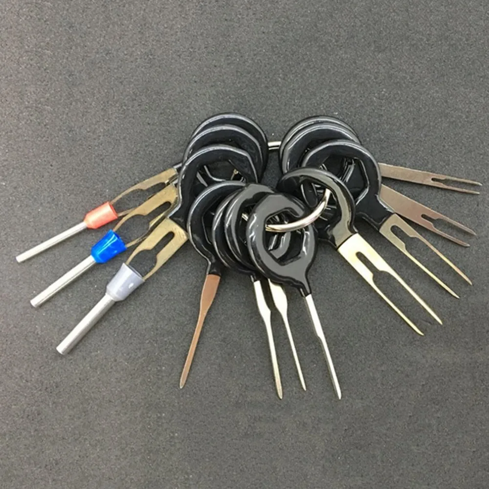 11/18/36/41pcs Car Terminal Removal Tool Wire Plug Connector Extractor Puller Release Pin Extractor Kit For Car Plug Repair Tool