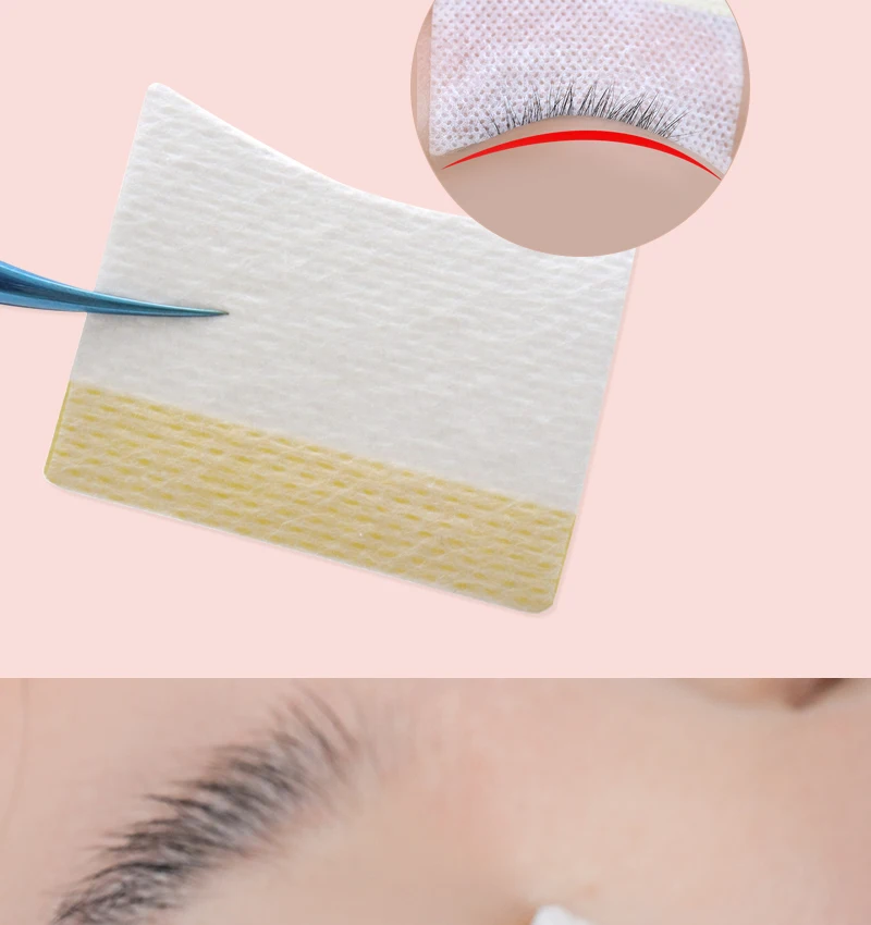 40Pcs Disposable Cotton Eyelashes Patch Sticker For Removing Eyelashes Eye Pads Patch Eyelash Extension Female Makeup Tools
