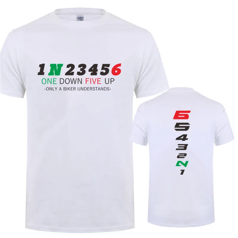 1N23456 Motorcycle Only A Biker Understands T Shirt Motorbike Tee Printed Race T-Shirt JL-153