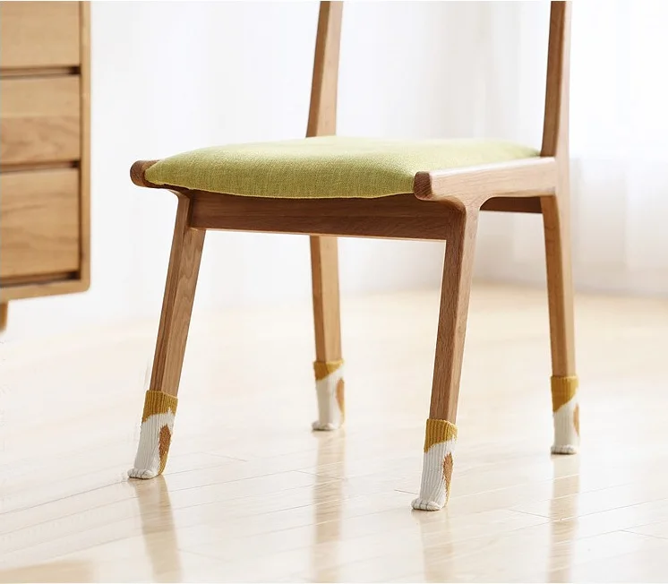 4Pcs/Set Creativity Cat Paw Table Foot socks Chair Leg Covers Floor Protectors Knitted Socks Mute Wear-Resistant Non-slip Mat