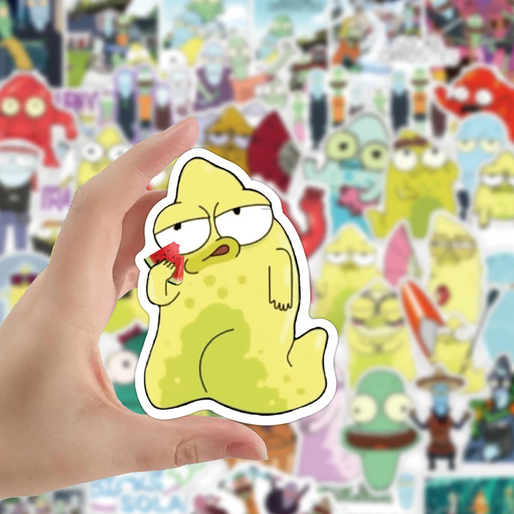 10/30/50PCS Anime Solar Opposites Season Cartoon Stickers DIY Motorcycle Luggage Skateboard Cool Sticker Classic Toy for Kid