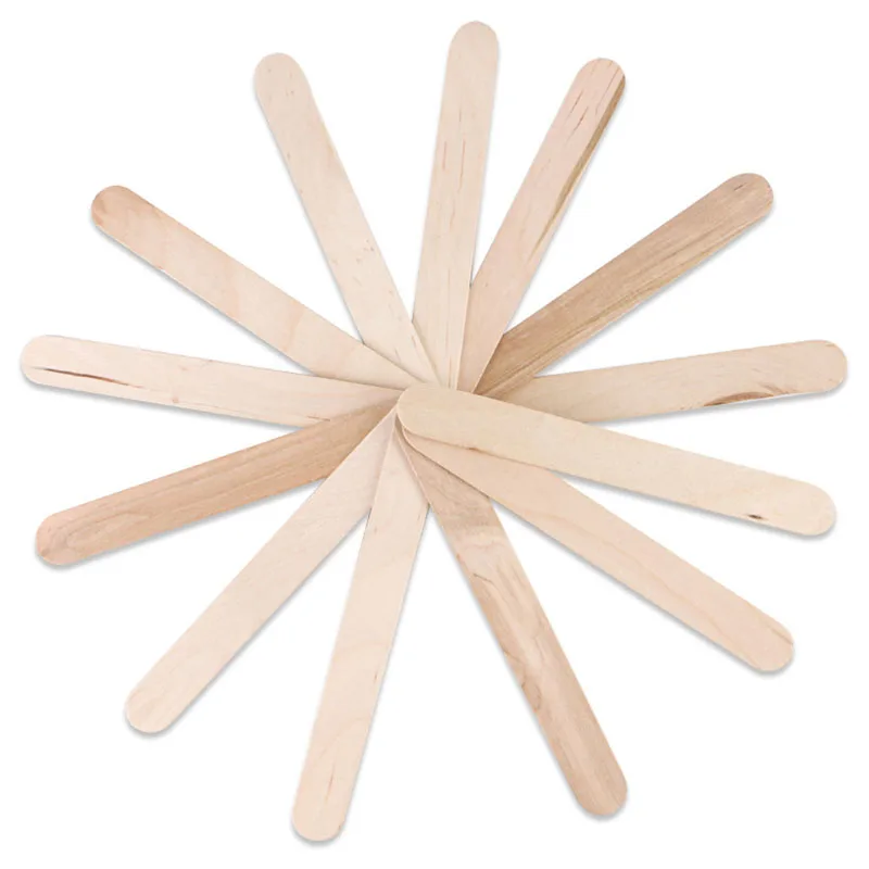 50/20/10Pcs Disposable Wooden Waxing Stick Wax Bean Wiping Wax Tool Hair Removal Body Beauty Tool Tongue Depressor