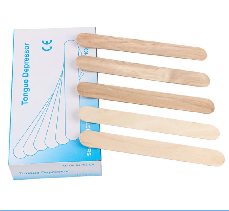 50/20/10Pcs Disposable Wooden Waxing Stick Wax Bean Wiping Wax Tool Hair Removal Body Beauty Tool Tongue Depressor