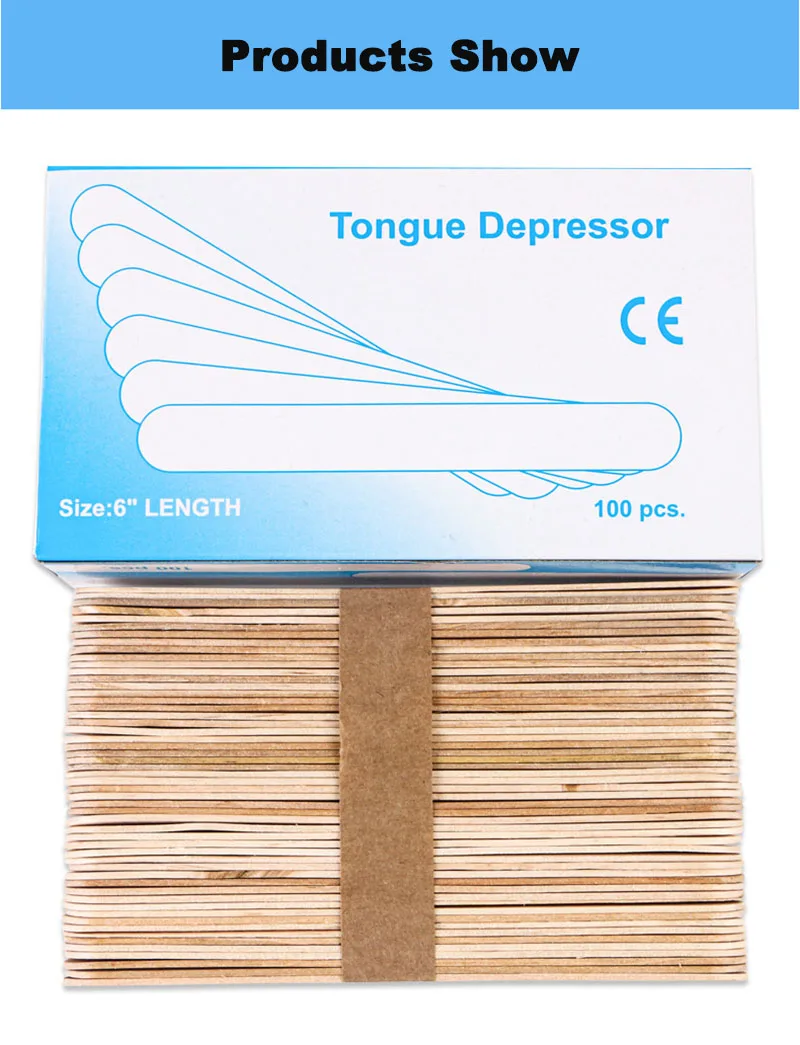 50/20/10Pcs Disposable Wooden Waxing Stick Wax Bean Wiping Wax Tool Hair Removal Body Beauty Tool Tongue Depressor