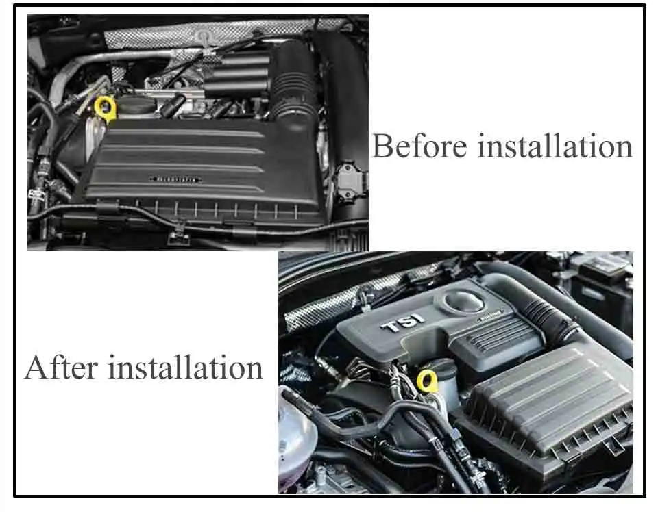 New 1.4T EA211 Engine Dust Cover Bonnet For Octavia 2 a5 a7 Fabia Superb Yeti Rapid Kodiaq Karoq 04E 103 925