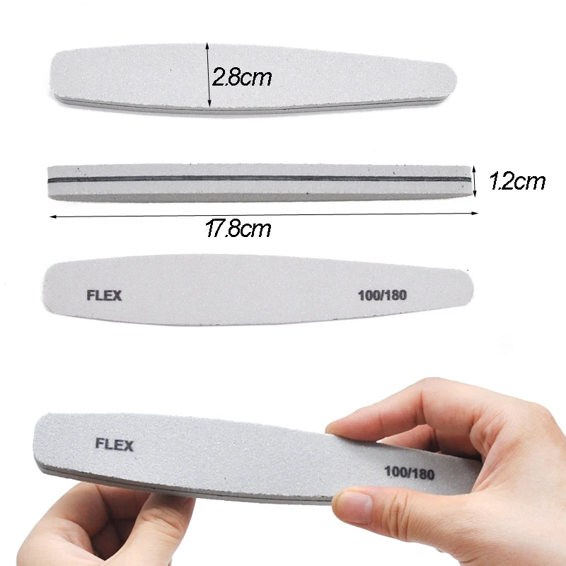 5/10 Pcs Diamond Nail File Blocks Sponge Nail Polish Buffing Sanding Buffer Files 100/180 220/280 Limas Polishing Tools Manicure