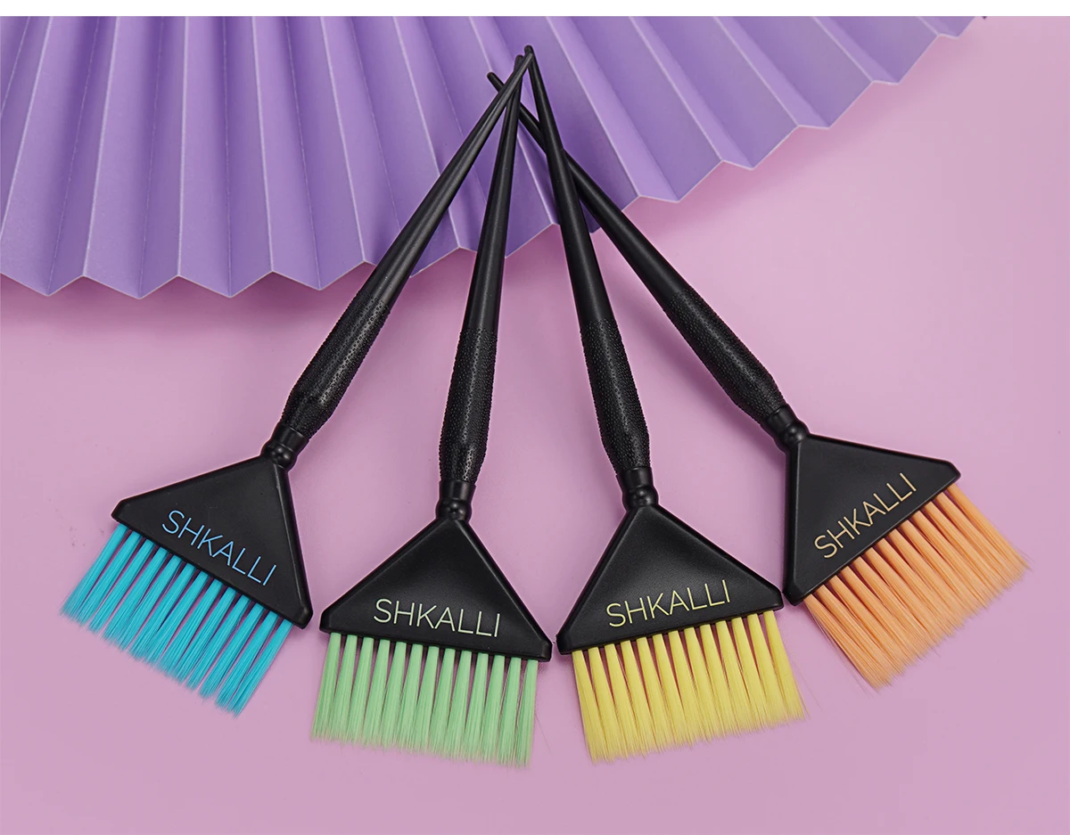 SHKALLI Professional Tint Brush for Salon Hair Dye Wider Soft Bristles Hair Brush Hair Dyeing Tools