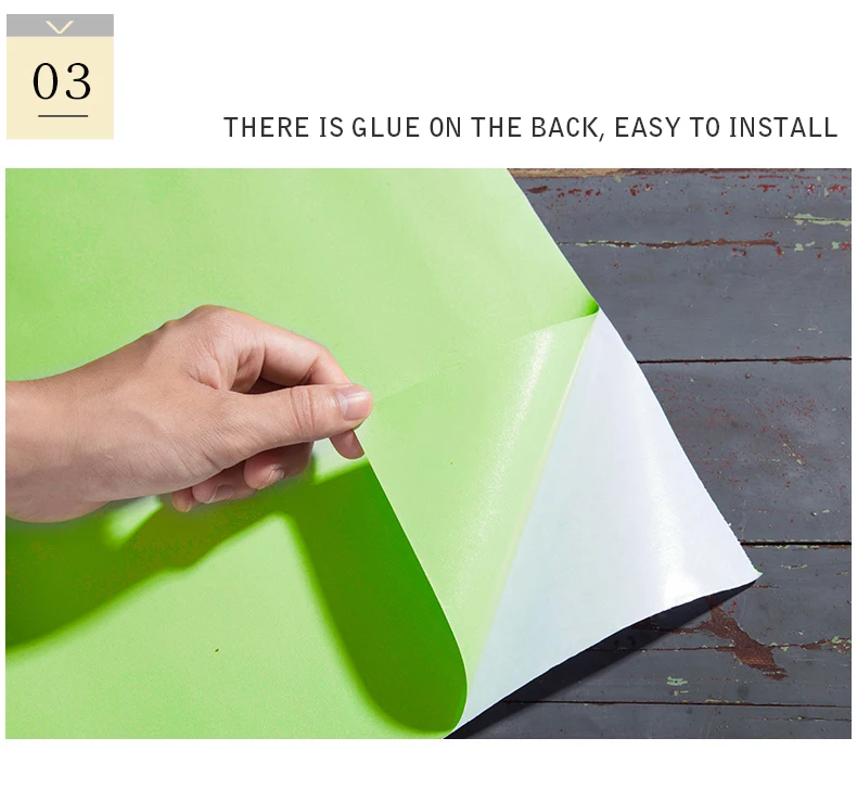 PVC Pure Color Matte Wallpaper Self-Adhesive Bedroom Waterproof Moistureproof Sticker Furniture Desktop Cabinet Renovation Film
