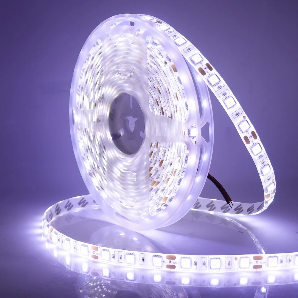 DC 12V Led Strip SMD 5050 5054 2835 Waterproof 6000K 4000K 3000K 60 120 240Leds/m Flexible LED Ribbon Tape Light Strip Lamp 5m