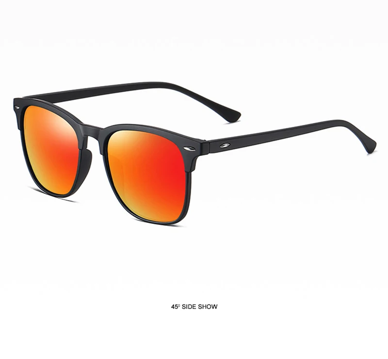 Fashion Square Polarized Sunglasses Men Women Classic Rivet Sun Glasses For Male High Quality Anti-glare Driving Shades