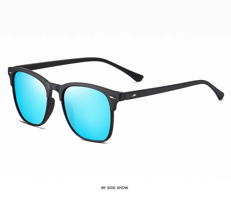 Fashion Square Polarized Sunglasses Men Women Classic Rivet Sun Glasses For Male High Quality Anti-glare Driving Shades