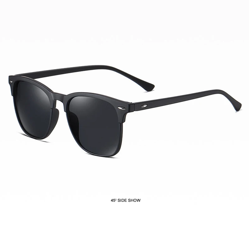 Fashion Square Polarized Sunglasses Men Women Classic Rivet Sun Glasses For Male High Quality Anti-glare Driving Shades