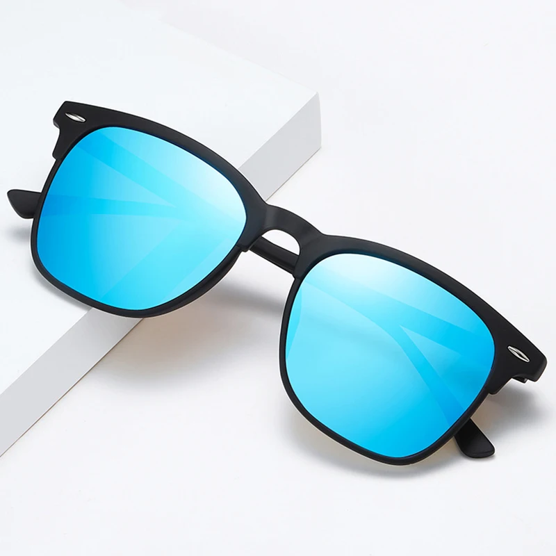 Fashion Square Polarized Sunglasses Men Women Classic Rivet Sun Glasses For Male High Quality Anti-glare Driving Shades