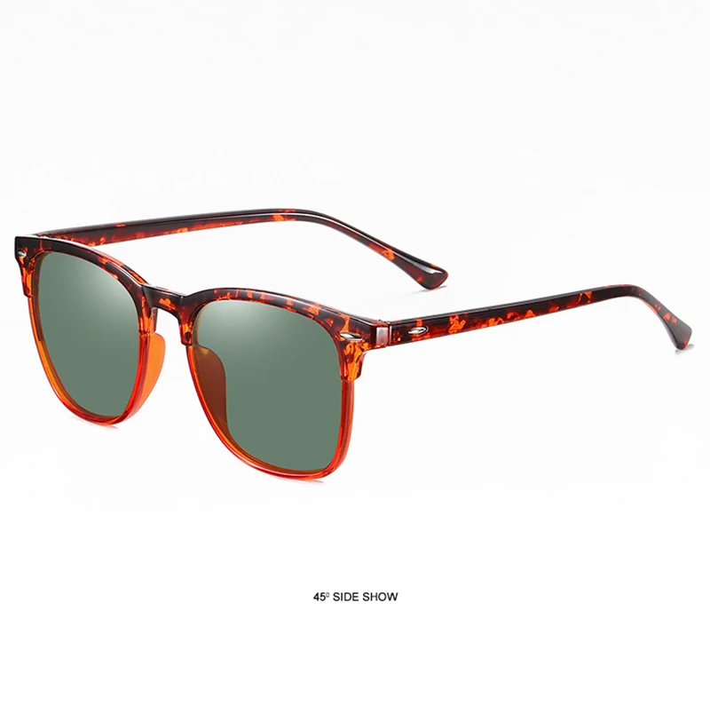 Fashion Square Polarized Sunglasses Men Women Classic Rivet Sun Glasses For Male High Quality Anti-glare Driving Shades