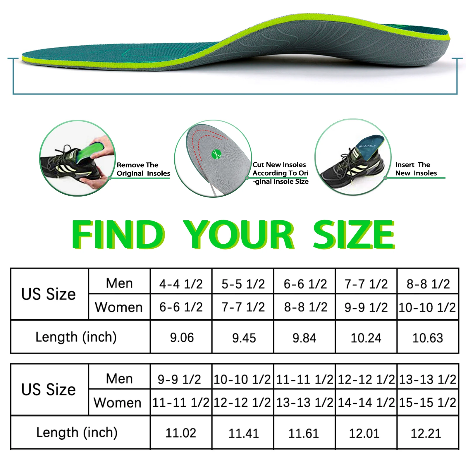 Severe Flat Foot Orthotic Insole Plantar Fasciitis Relieve Heel Pain Arch Support Shoes Insert For Women Men Sneakers Boots Sole