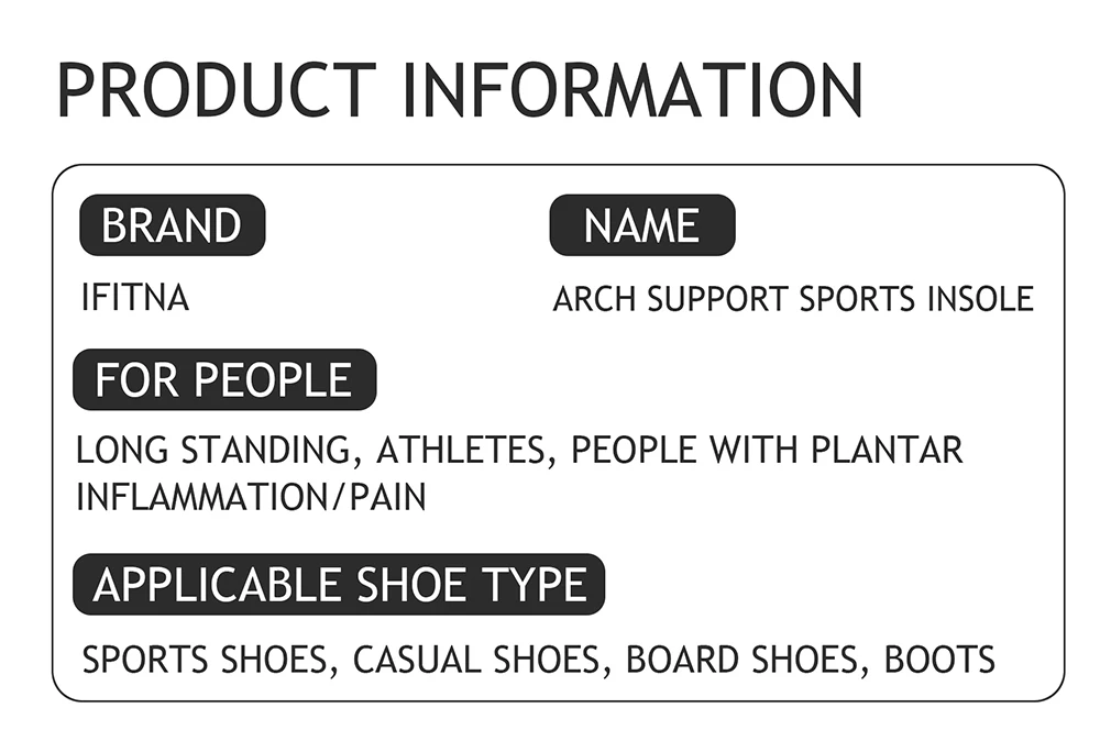 Severe Flat Foot Orthotic Insole Plantar Fasciitis Relieve Heel Pain Arch Support Shoes Insert For Women Men Sneakers Boots Sole