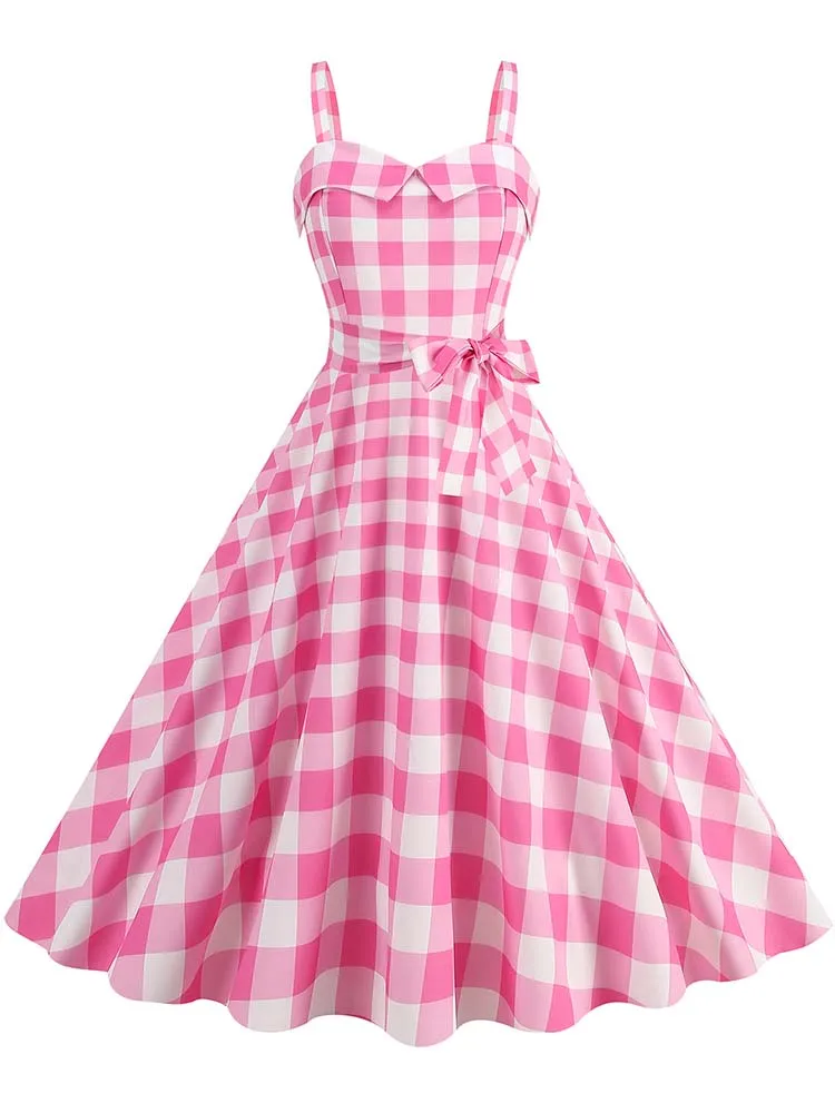 Polka Dot Party Dress Elegant Women Summer Puff Sleeve Square Collar Elastic Waist Vintage Midi Sundress Casual Beach