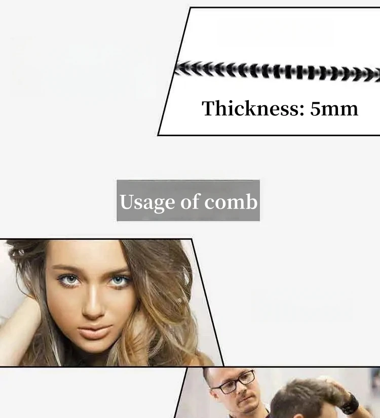 1Pc Men's Hair Cutting Comb Anti-slip Anti-static Hairstylist Trimming Hair Comb Barber Shop Pro Hairdressing Hairbrush Y0724