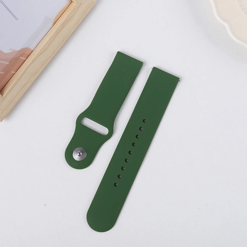 20mm/22mm Silicone Band For Amazfit GTS 3/2/2e/GTS2 Mini/GTR 42mm/47mm/GTR 3/3 Pro/2/2e Sport Watch Bracelet Amazfit Bip 6 Strap