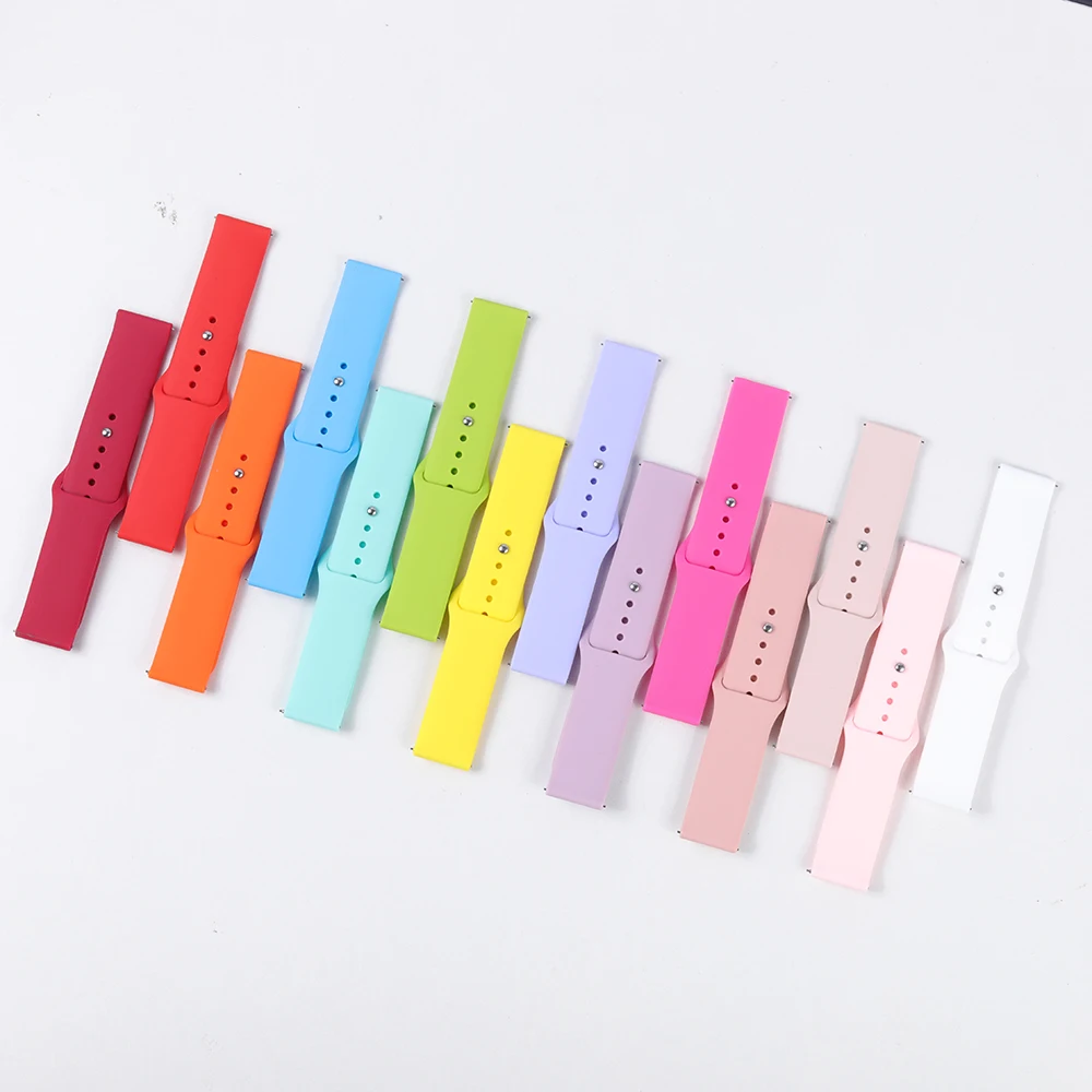 20mm/22mm Silicone Band For Amazfit GTS 3/2/2e/GTS2 Mini/GTR 42mm/47mm/GTR 3/3 Pro/2/2e Sport Watch Bracelet Amazfit Bip 6 Strap