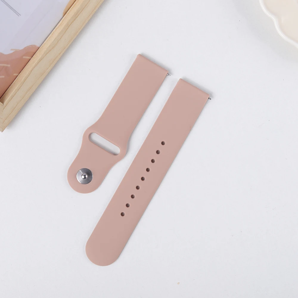 20mm/22mm Silicone Band For Amazfit GTS 3/2/2e/GTS2 Mini/GTR 42mm/47mm/GTR 3/3 Pro/2/2e Sport Watch Bracelet Amazfit Bip 6 Strap