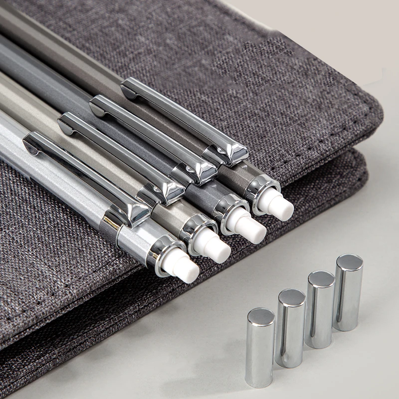DELI High Quality Full Metal Mechanical Pencil 0.5/0.7 Lapices For Professional PaintingAnd Writing School Supplies