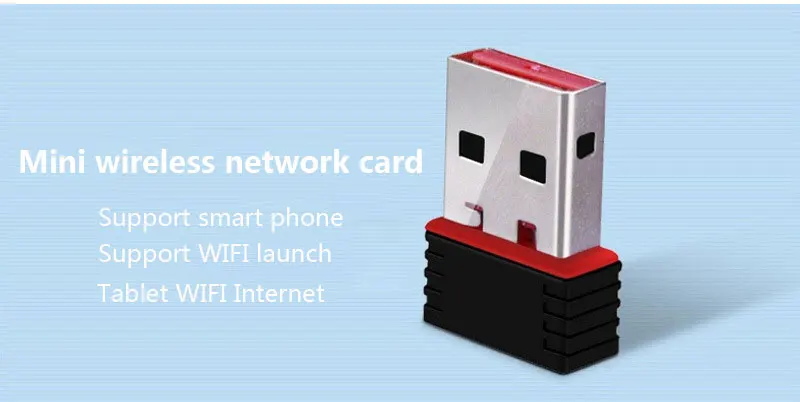 TEROW 150Mbps Network Card MT7601 Mini Wireless 2.4G Wifi Adapter WLAN USB2.0 2dBi for Tablet/PC/TV Box/CCTV/Desktop