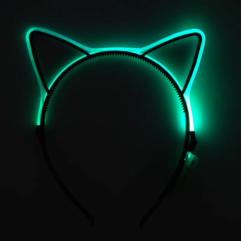 Luminous Cat Ears LED Hair Band Kawaii Accessories Cosplay Supplies Glowing Colorful Headband For Birthday Christmas