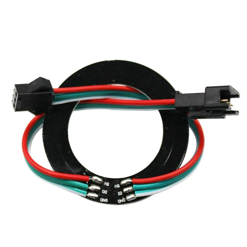 DC5V WS2812b Individually Addressable 5050 RGB Pixel Ring 8/16/24/35/45Leds Black/White PCB With 21Key Mini USB Controller Kit
