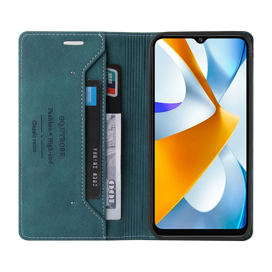 Wallet Card RFID Blocking Flip Leather Case For Xiaomi Poco C85 X7 F7 X6 F6 C65 M7 M6 X5 F5 F3 X3 13T 11T Redmi 10 9 9A 9C 9T