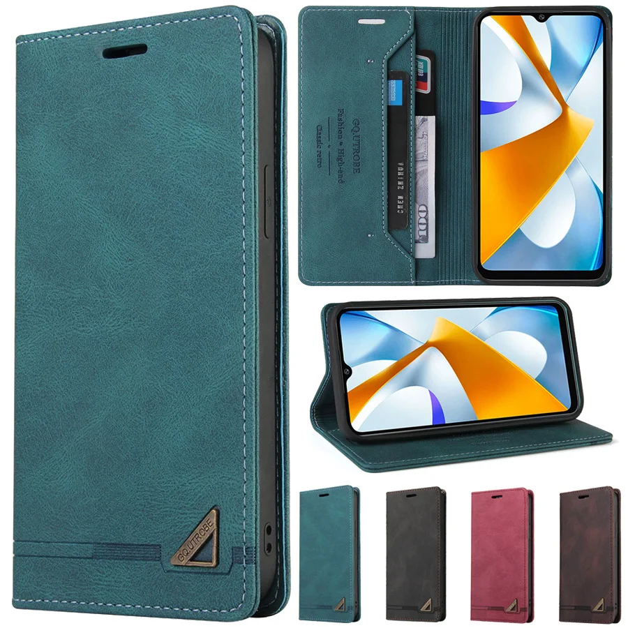Wallet Card RFID Blocking Flip Leather Case For Xiaomi Poco C85 X7 F7 X6 F6 C65 M7 M6 X5 F5 F3 X3 13T 11T Redmi 10 9 9A 9C 9T