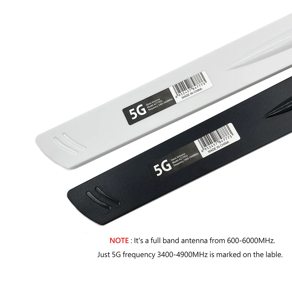 2pcs 4G LTE 5G Antenna 600-6000MHz 18dBi High Gain SMA Male for Wireless Network Card Wifi Router High Signal Sensitivity