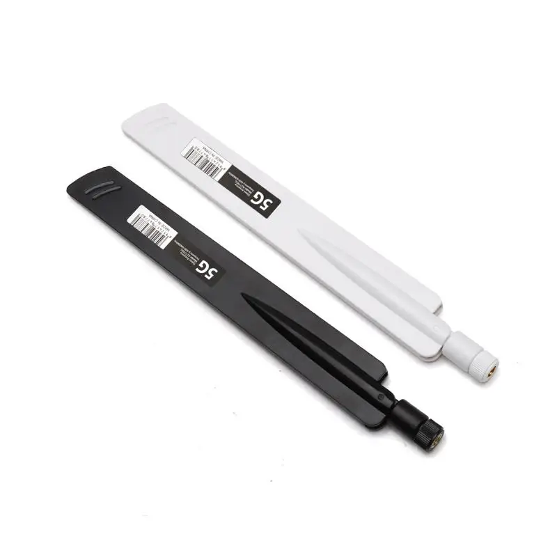 2pcs 4G LTE 5G Antenna 600-6000MHz 18dBi High Gain SMA Male for Wireless Network Card Wifi Router High Signal Sensitivity