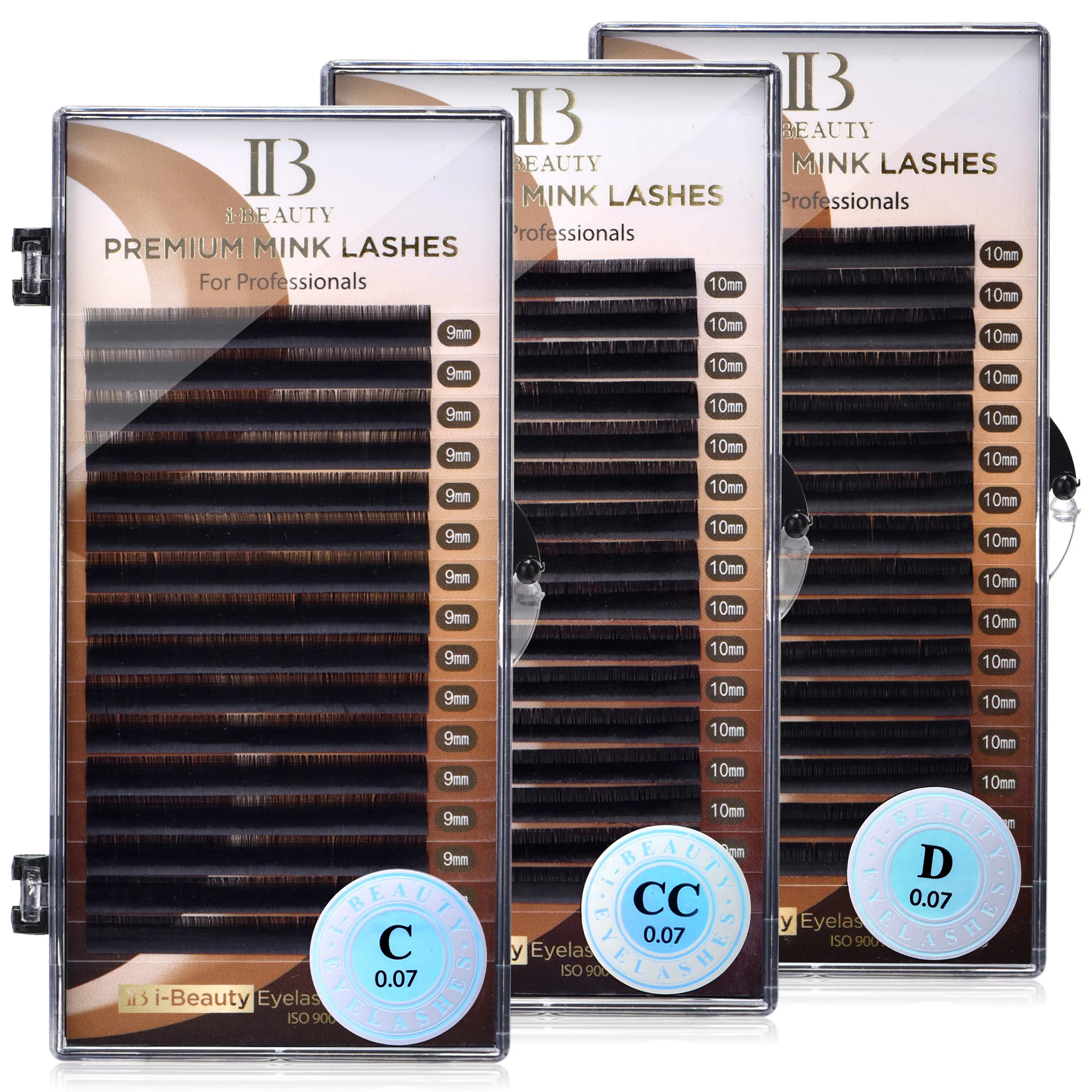 I Beauty 0.07mm Thickness SS Bend Eyelash Extension Premium Real Mink Eyelashes CC D Curl IBeauty Volume Lash Original IB Korea