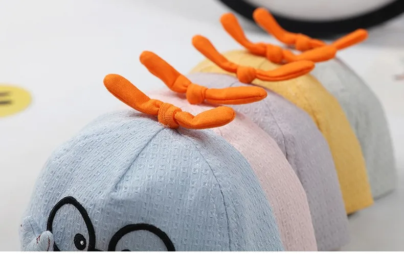 2 Styles Summer Kids Mesh Baseball Caps Baby Lovely Cartoon Duck Cotton Hats Girl Boys Outdoor Sunshade Headwear 1-10M