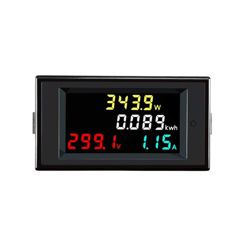 LCD 4 in 1 DC Power Energy Meter Monitor Voltmeter Ammeter DC14.00-600.0V 20A/50A/100A Volt Amp Watt KWH Monitor