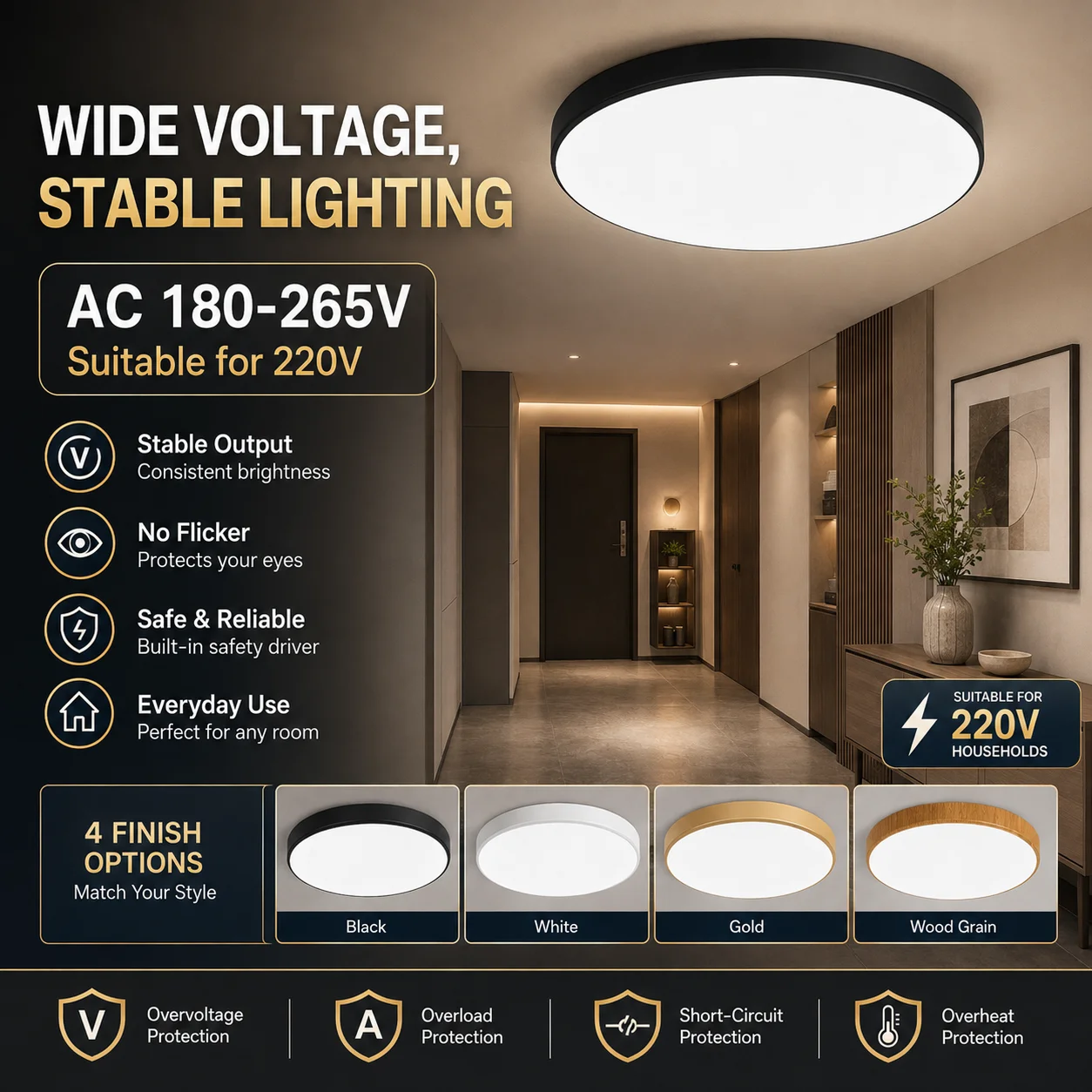 Led Ceiling Lamp Modern Ceiling Chandelier 220V Led Panel Lighting Fixture For Bedroom Kitchen Home Ultra Thin Ceiling Lights