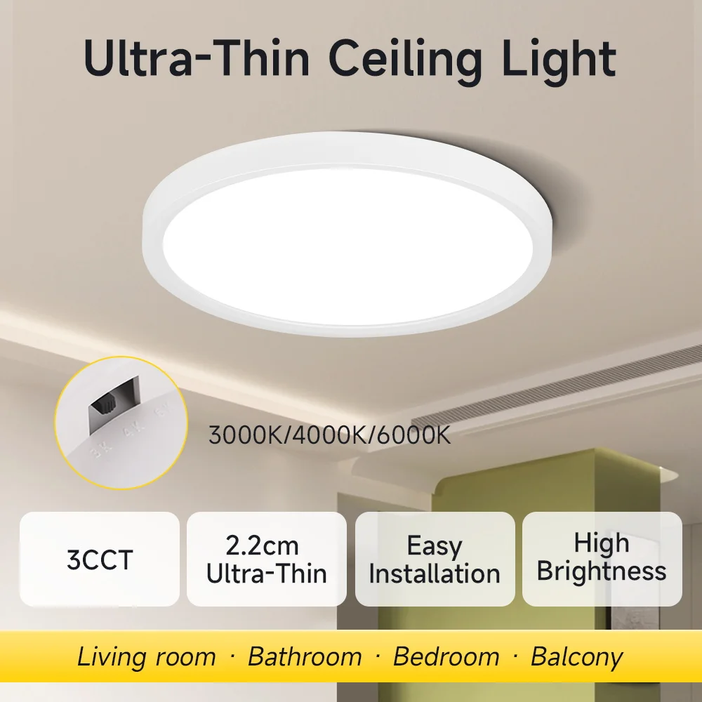 Led Ceiling Lamp Modern Ceiling Chandelier 220V Led Panel Lighting Fixture For Bedroom Kitchen Home Ultra Thin Ceiling Lights