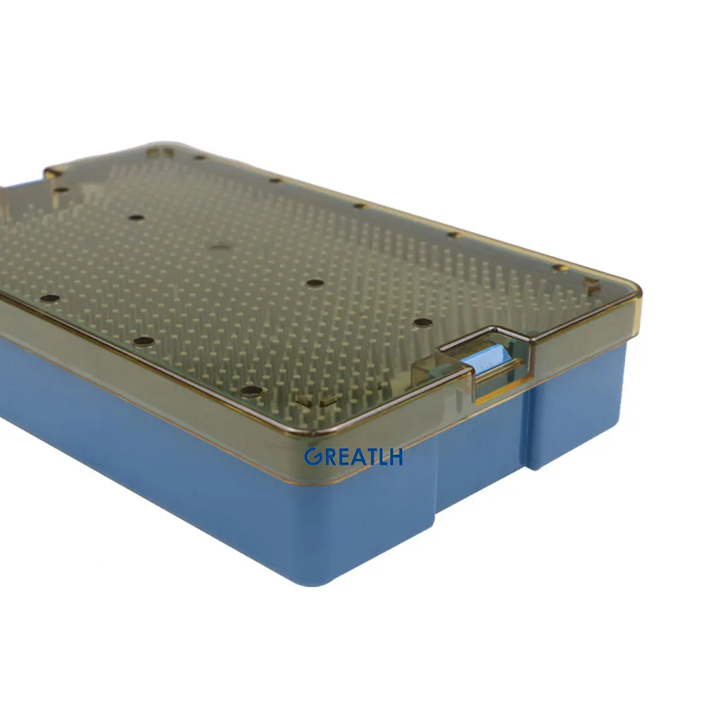 Silicone Sterilization Tray Case Box Ophthalmic Dental Instruments Disinfection Box