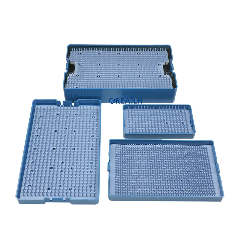 Silicone Sterilization Tray Case Box Ophthalmic Dental Instruments Disinfection Box
