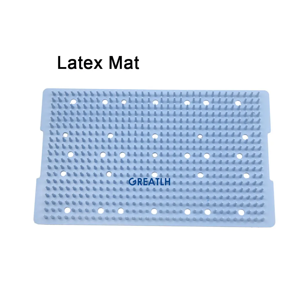 Silicone Sterilization Tray Case Box Ophthalmic Dental Instruments Disinfection Box
