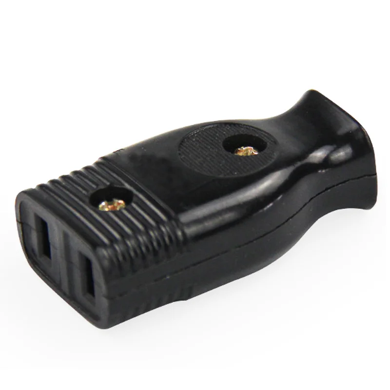 White Red Yellow Green Black America Bakelite 2Pole 15A Male US Wiring Plug Female Socket Japan Power Strip Rewirable Cable Plug