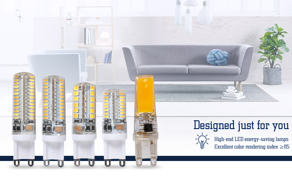 6pcs/lot LED G9 Lamp AC220V 6W 7W 9W 10W 12W Led Bulb SMD 2835 3014 2508 Led G9 Light Replace 20W/30W/40W/50W Halogen Lamp Light