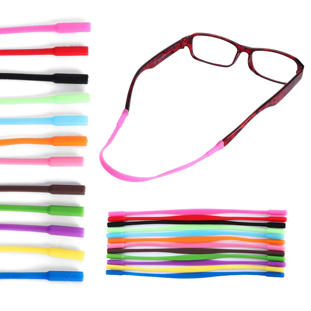 1Pc Adjustable Silicone Glasses Straps Sunglasses Chain Eyeglasses Straps Sports Band Cord Holder Elastic Anti Slip String Rope
