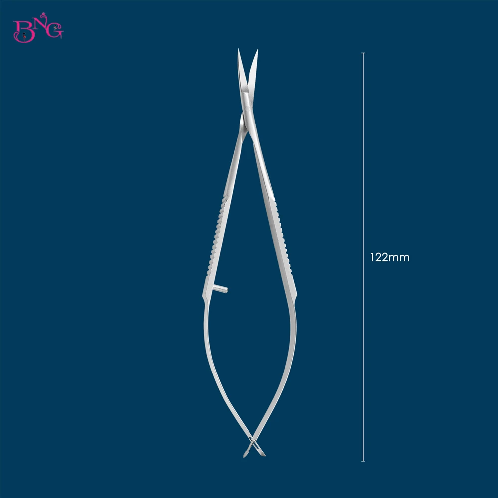 BNG Stainless Steel Eyebrow Makeup Scissor Trimmer Special Bending Scissors Make Up Beauty Tool Straight Curved Cuticle Remove