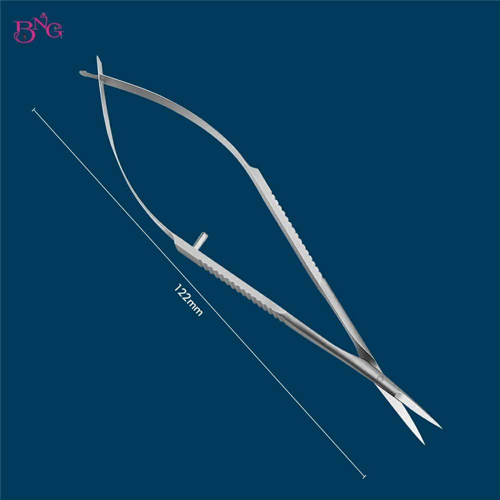 BNG Stainless Steel Eyebrow Makeup Scissor Trimmer Special Bending Scissors Make Up Beauty Tool Straight Curved Cuticle Remove