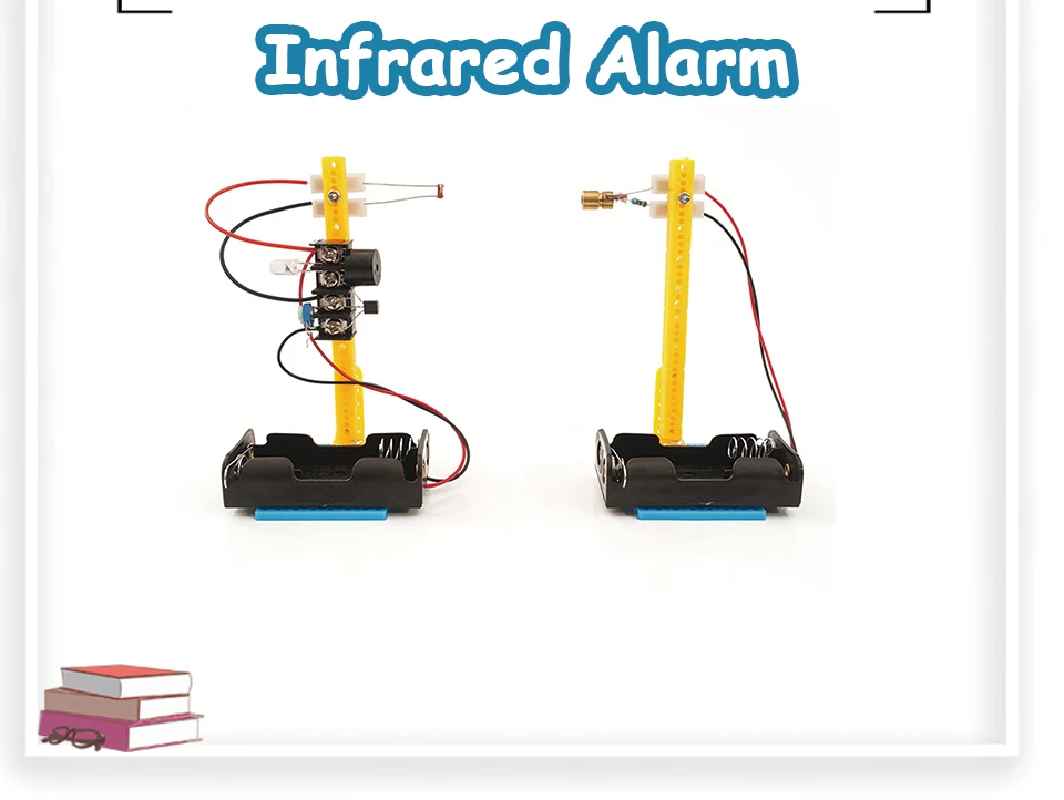 DIY Kits Infrared Laser Line Aimed Shoot Anti-theft Alarm Module Science Experiment Electronic Production Project STEM Kit Suite