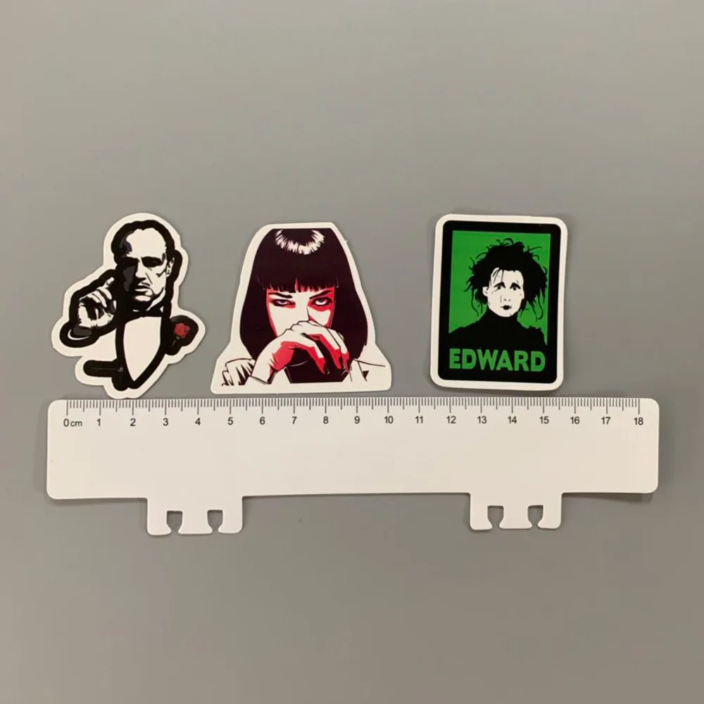 10/30/50pcs Classic Movie stickers For Luggage Laptop Art Painting Kill Bill Pulp Fiction Poster Stickers waterproof skateboard