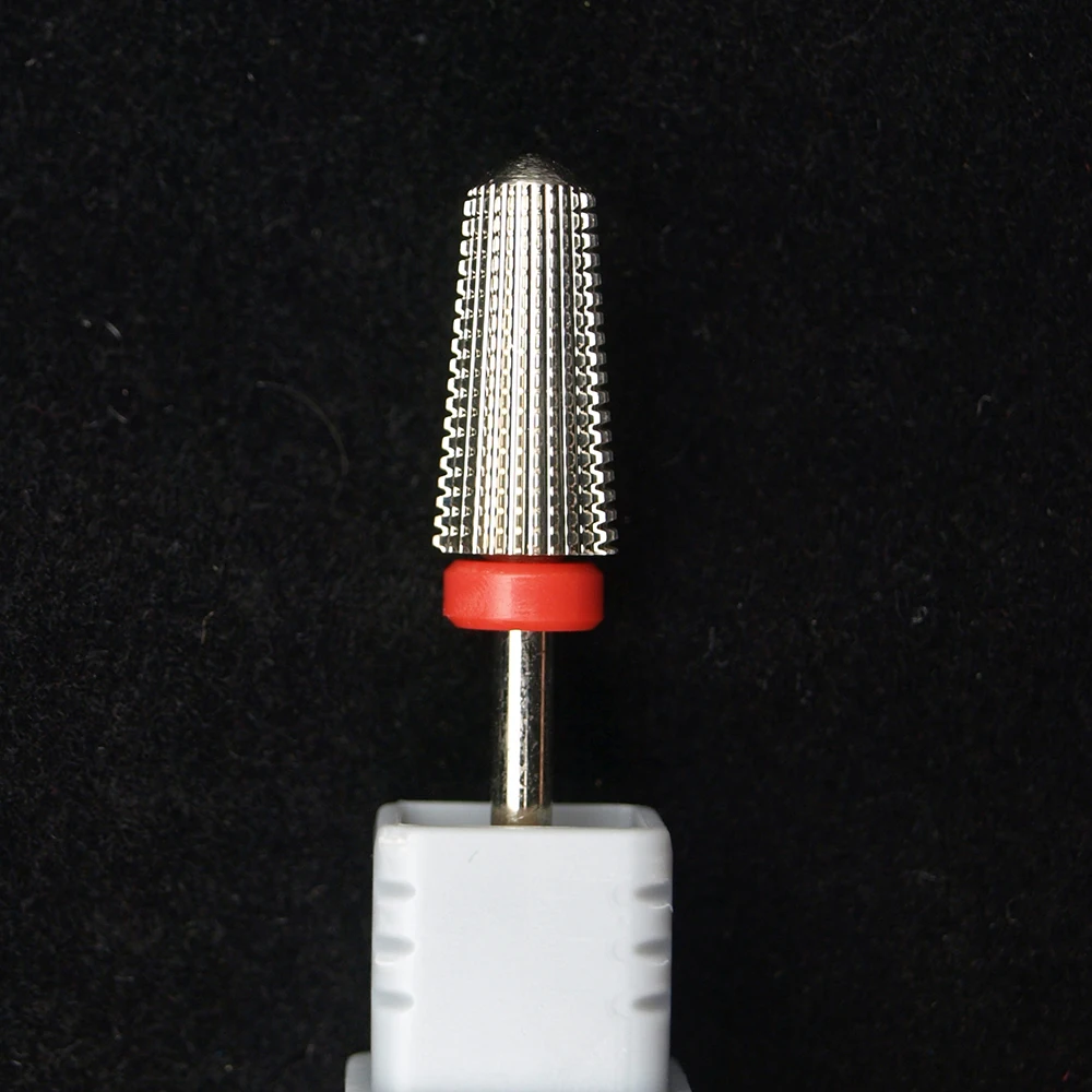 5-in-1 Silver Tungsten Carbide Nail Drill Bit Multifunction Round Milling Cutter for Left and Right Hand Manicure Pedicure